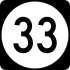 Route 33 marker