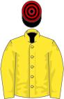Yellow, Black and Red hooped cap