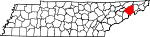 State map highlighting Greene County