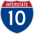 Interstate 10 marker