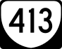 State Route 413 marker