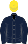 Dark blue, yellow cap
