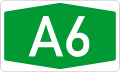 A6 motorway shield