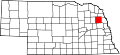 State map highlighting Cuming County
