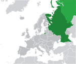 Map showing Russia in Europe
