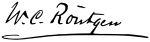 Wilhelm Röntgen signature.svg