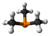 Ball and stick model of trimethylphosphine