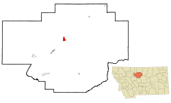 Location of Loma, Montana
