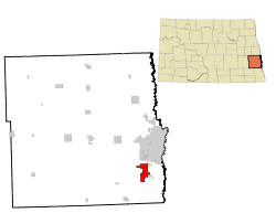 Location of Horace, North Dakota