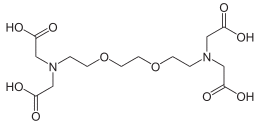 Skeletal formula of EGTA