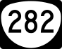 Oregon Route 282 marker