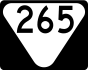 State Route 265 marker