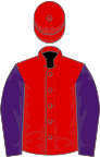 Red, purple sleeves