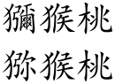 Kiwifruit (Chinese characters).svg