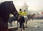 Poll Tax Riot 31st Mar 1990 Trafalger Square - Protesters Stand Firm.jpg