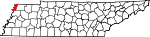 State map highlighting Lake County