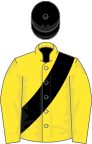 Yellow, Black sash and cap