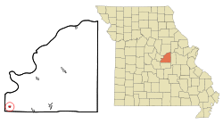 Location of Meta, Missouri