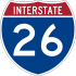 Interstate 26 marker