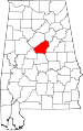 State map highlighting Shelby County