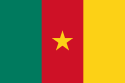 Vertical tricolor (green, red, yellow) with a five-pointed gold star in the center of the red.