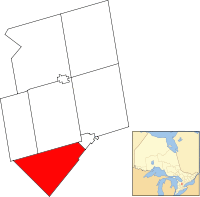 Location of East Garafraxa within Dufferin County