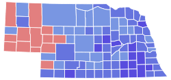 Nebraska Senate Election Results by County, 2006.svg