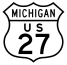 U.S. Highway 27 historic route marker