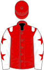 Red, white epaulets, white sleeves, red stars