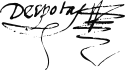 Iacob Heraclid (Despot Vodă)'s signature