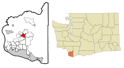 Location within Clark County and Washington