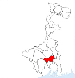 Location of Hooghly district in West Bengal