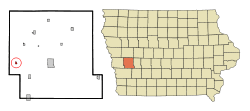 Location of Portsmouth, Iowa