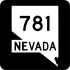 State Route 781 marker