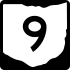 State Route 9 marker