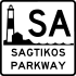 Sagtikos State Parkway marker