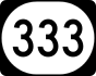 Iowa Highway 333 marker