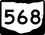 State Route 568 marker