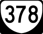 State Route 378 marker