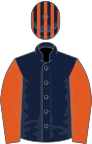 Dark Blue, Flame sleeves, striped cap