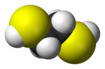 Space-filling model of ethane-1,2-dithiol