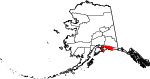 State map highlighting Chugach Census Area