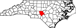 State map highlighting Moore County