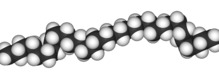 Spacefill model of polyethylene