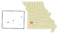 Location of Lockwood, Missouri
