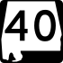 State Route 40 marker