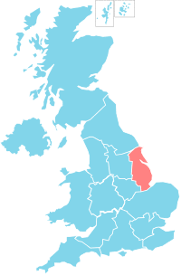 BBC UK Regions (Yorkshire and Lincolnshire highlighted).svg