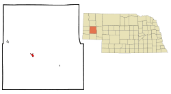 Location of Bridgeport, Nebraska