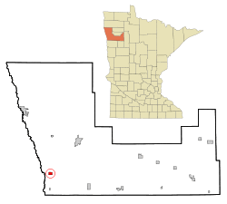 Location of Climax, Minnesota