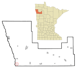 Location of Nielsville, Minnesota